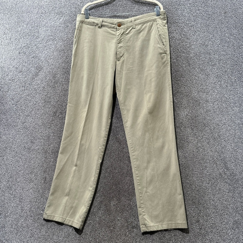 Tommy Bahama Boracay Chino Pants Mens 35x34 Khaki Tan Straight Stretch Cotton